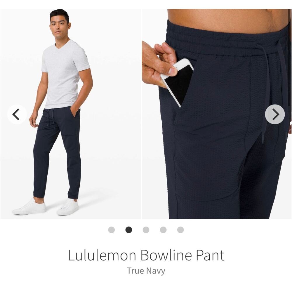 Lululemon Bowline Pant
True Navy men’s sz small EUC 27” inseam